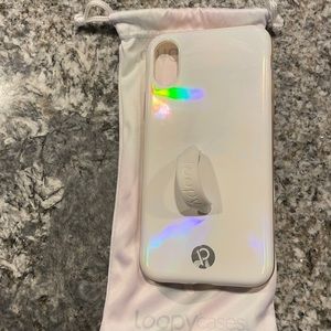 Used but clean iPhone loopy case pearl/opal.